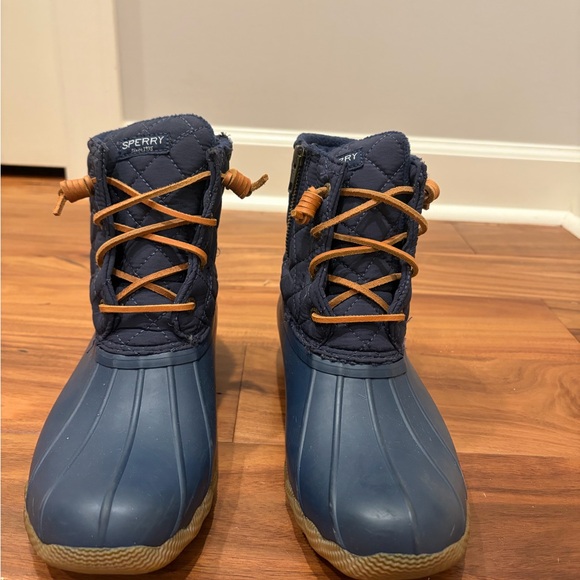 Sperry Navy Saltwater™ Quilted Duck Boot - Picture 2 of 6